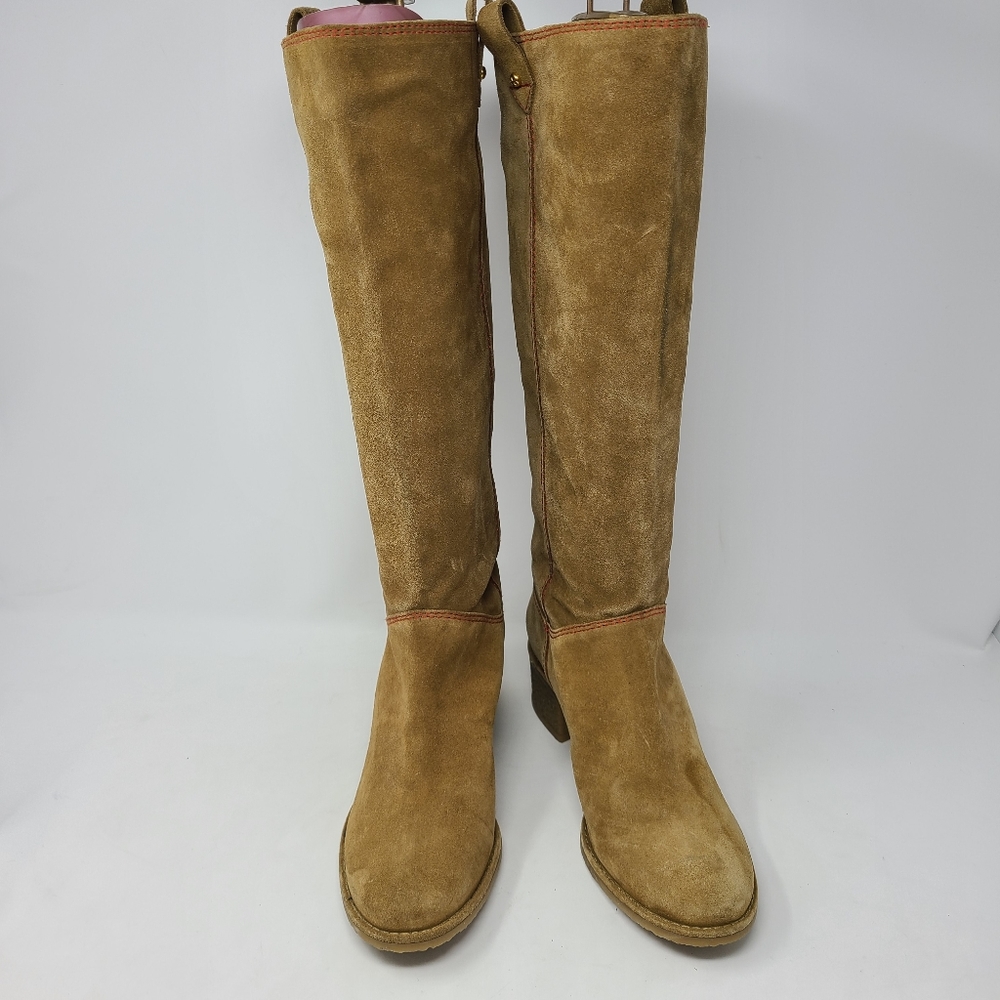 Kate Spade Chestnut Brown Suede Women's Tall Boots - Picture 2 of 11